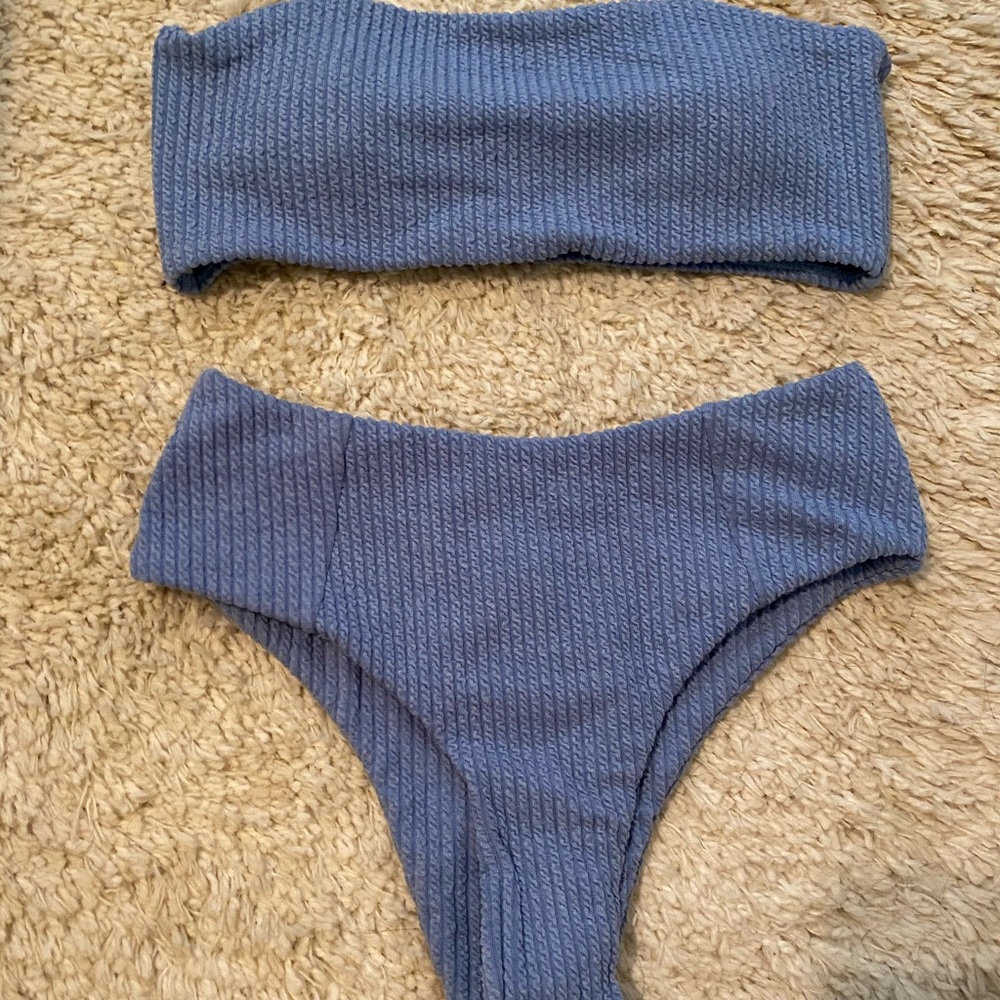 SHEIN high waisted strapless bikini